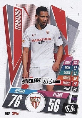 Sticker Fernando - UEFA Champions League 2020-2021. Match Attax n. SEV9 - Panini