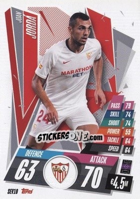 Sticker Joan Jordá - UEFA Champions League 2020-2021. Match Attax n. SEV10 - Panini