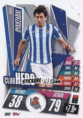 Cromo Mikel Oyarzabal - UEFA Champions League 2020-2021. Match Attax n. SOC2 - Panini