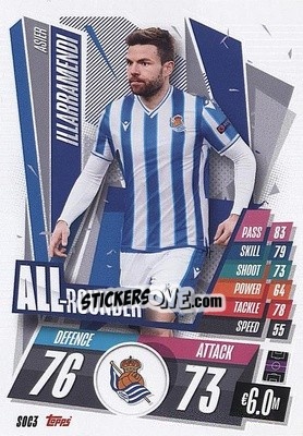 Sticker Asier Illarramendi - UEFA Champions League 2020-2021. Match Attax n. SOC3 - Panini