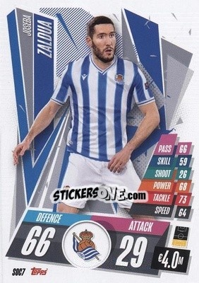 Sticker Joseba Zaldua - UEFA Champions League 2020-2021. Match Attax n. SOC7 - Panini
