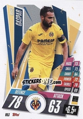 Cromo Mario Gaspar - UEFA Champions League 2020-2021. Match Attax n. VIL3 - Panini