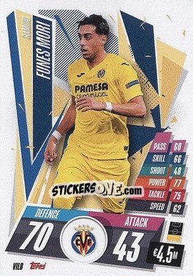 Sticker Ramiro Funes Mori - UEFA Champions League 2020-2021. Match Attax n. VIL8 - Panini