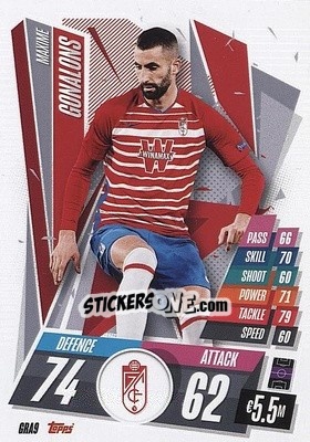 Sticker Maxime Gonalons - UEFA Champions League 2020-2021. Match Attax n. GRA9 - Panini