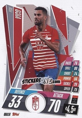 Sticker Fede Vico - UEFA Champions League 2020-2021. Match Attax n. GRA16 - Panini