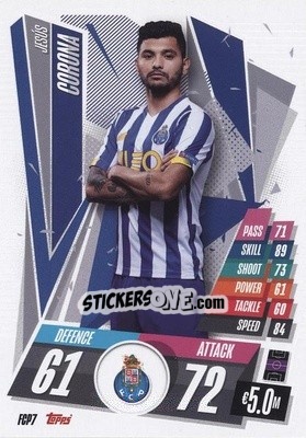 Sticker Jesús Corona - UEFA Champions League 2020-2021. Match Attax n. FCP7 - Panini