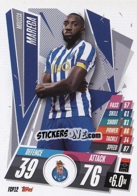 Sticker Moussa Marega - UEFA Champions League 2020-2021. Match Attax n. FCP12 - Panini
