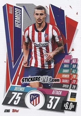 Figurina Mario Hermoso - UEFA Champions League 2020-2021. Match Attax - Panini