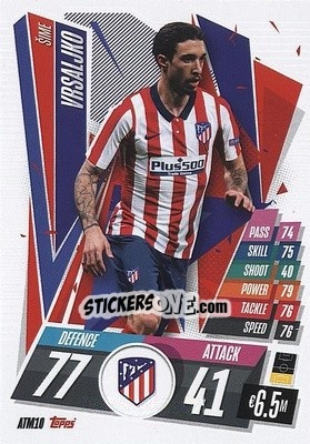 Sticker Sime Vrsaljko - UEFA Champions League 2020-2021. Match Attax n. ATM10 - Panini