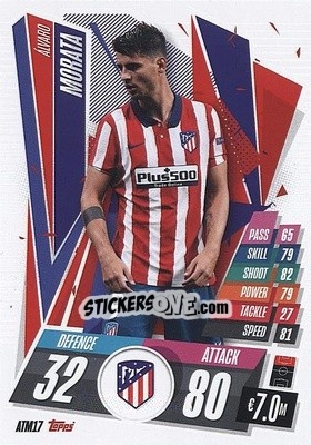 Cromo Alvaro Morata - UEFA Champions League 2020-2021. Match Attax - Panini