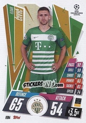 Sticker Eldar Civic - UEFA Champions League 2020-2021. Match Attax n. FER4 - Panini