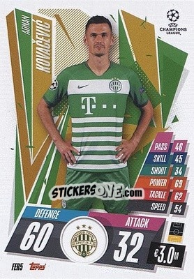 Sticker Adnan Kovacevic - UEFA Champions League 2020-2021. Match Attax n. FER5 - Panini
