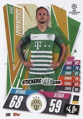 Sticker Gergo Lovrencsics - UEFA Champions League 2020-2021. Match Attax n. FER8 - Panini