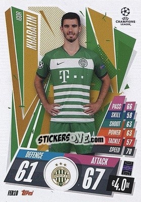 Sticker Ihor Kharatin - UEFA Champions League 2020-2021. Match Attax n. FER10 - Panini