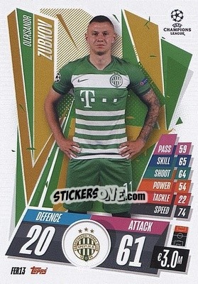 Cromo Oleksandr Zubkov - UEFA Champions League 2020-2021. Match Attax - Panini