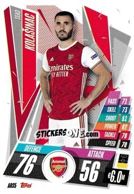 Sticker Sead Kolašinac - UEFA Champions League 2020-2021. Match Attax n. ARS5 - Panini