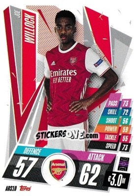 Sticker Joe Willock - UEFA Champions League 2020-2021. Match Attax n. ARS10 - Panini