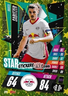 Sticker Marcel Sabitzer - UEFA Champions League 2020-2021. Match Attax n. SP6 - Panini