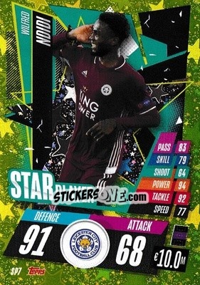 Sticker Wilfred Ndidi - UEFA Champions League 2020-2021. Match Attax n. SP7 - Panini