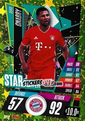 Sticker Serge Gnabry - UEFA Champions League 2020-2021. Match Attax n. SP10 - Panini