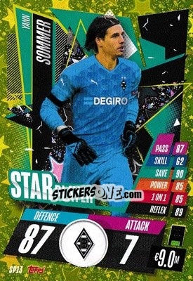 Sticker Yann Sommer - UEFA Champions League 2020-2021. Match Attax n. SP13 - Panini