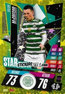 Sticker Callum McGregor - UEFA Champions League 2020-2021. Match Attax n. SP15 - Panini
