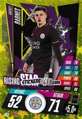 Sticker Harvey Barnes - UEFA Champions League 2020-2021. Match Attax n. RS7 - Panini