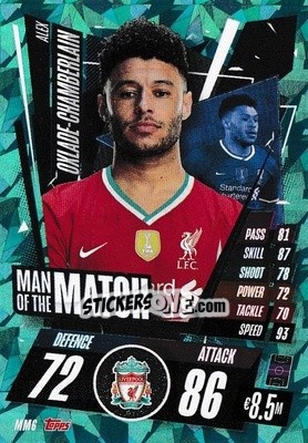 Sticker Alex Oxlade-Chamberlain - UEFA Champions League 2020-2021. Match Attax - Panini