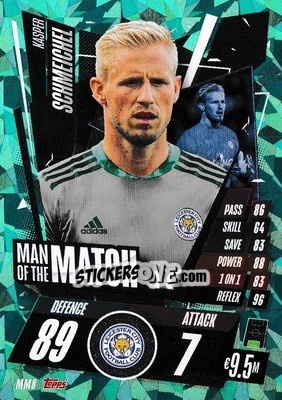 Sticker Kasper Schmeichel - UEFA Champions League 2020-2021. Match Attax n. MM8 - Panini