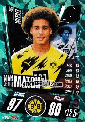 Sticker Axel Witsel - UEFA Champions League 2020-2021. Match Attax n. MM15 - Panini