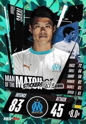 Sticker Hiroki Sakai - UEFA Champions League 2020-2021. Match Attax n. MM20 - Panini