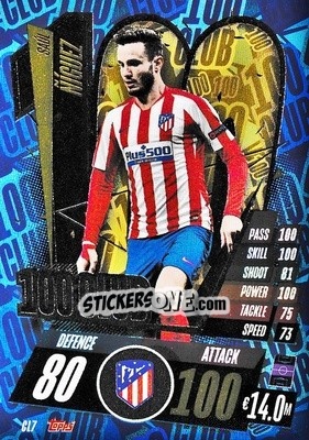 Sticker Saúl Ñíguez - UEFA Champions League 2020-2021. Match Attax n. CL7 - Panini