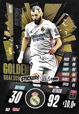 Sticker Karim Benzema - UEFA Champions League 2020-2021. Match Attax - Panini