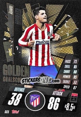 Sticker Álvaro Morata - UEFA Champions League 2020-2021. Match Attax n. GG5 - Panini