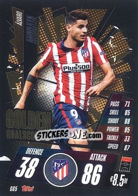 Sticker Alvaro Morata - UEFA Champions League 2020-2021. Match Attax n. GG5-br - Panini