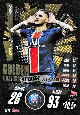 Sticker Mauro Icardi - UEFA Champions League 2020-2021. Match Attax n. GG13 - Panini
