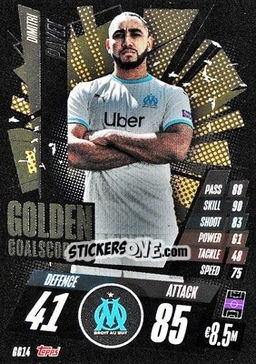 Sticker Dimitri Payet - UEFA Champions League 2020-2021. Match Attax n. GG14 - Panini