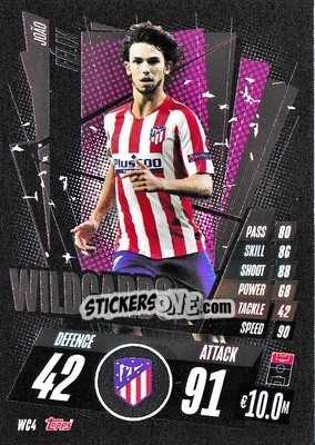 Sticker João Félix - UEFA Champions League 2020-2021. Match Attax n. WC4 - Panini