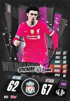 Sticker Curtis Jones - UEFA Champions League 2020-2021. Match Attax n. WC5 - Panini