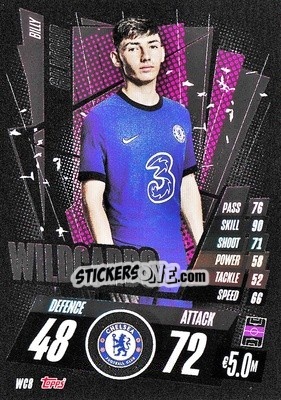 Sticker Billy Gilmour - UEFA Champions League 2020-2021. Match Attax n. WC8 - Panini