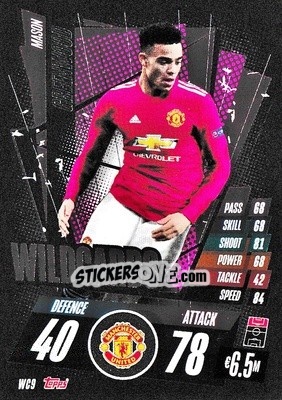 Sticker Mason Greenwood - UEFA Champions League 2020-2021. Match Attax n. WC9 - Panini