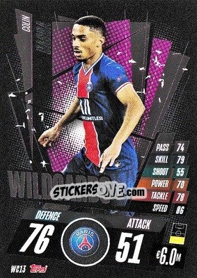 Sticker Colin Dagba - UEFA Champions League 2020-2021. Match Attax n. WC13 - Panini