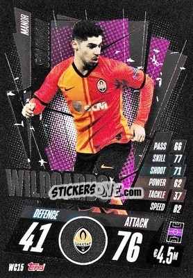 Sticker Manor Solomon - UEFA Champions League 2020-2021. Match Attax n. WC15 - Panini