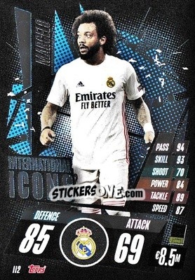 Sticker Marcelo - UEFA Champions League 2020-2021. Match Attax n. II2 - Panini
