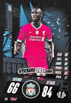 Sticker Naby Keïta - UEFA Champions League 2020-2021. Match Attax n. II9 - Panini