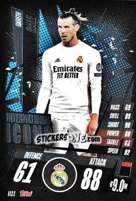 Sticker Gareth Bale - UEFA Champions League 2020-2021. Match Attax n. II11 - Panini