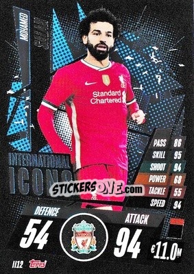 Sticker Mohamed Salah - UEFA Champions League 2020-2021. Match Attax n. II12 - Panini