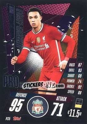 Sticker Trent Alexander-Arnold - UEFA Champions League 2020-2021. Match Attax n. PS5 - Panini
