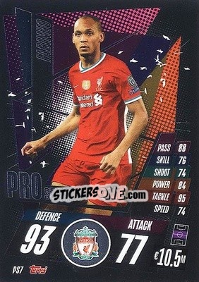 Sticker Fabinho - UEFA Champions League 2020-2021. Match Attax n. PS7 - Panini