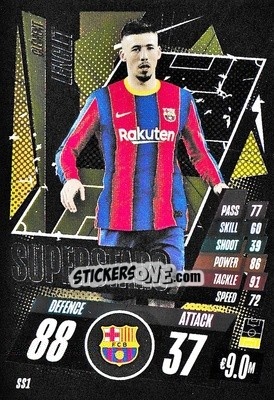 Sticker Clément Lenglet - UEFA Champions League 2020-2021. Match Attax n. SS1 - Panini